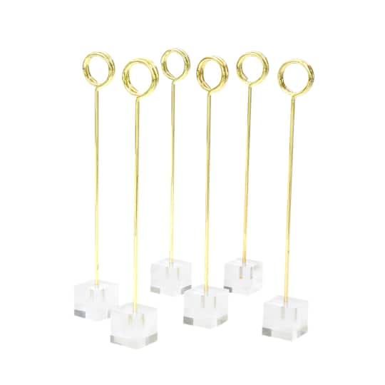 Clear Table Number Stands, 12ct. by Celebrate It™